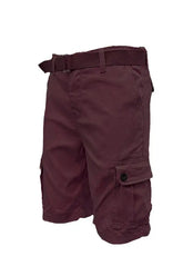 Weiv Mens Belted Cargo Shorts with Belt STYLE SOURCE