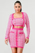 ATHINA PRINTED BARBIE PINK THREE PIECE SET STYLE SOURCE