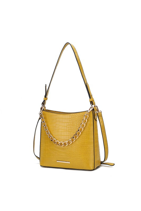 MKF Faux Crocodile-Embossed Shoulder Bag by Mia k STYLE SOURCE