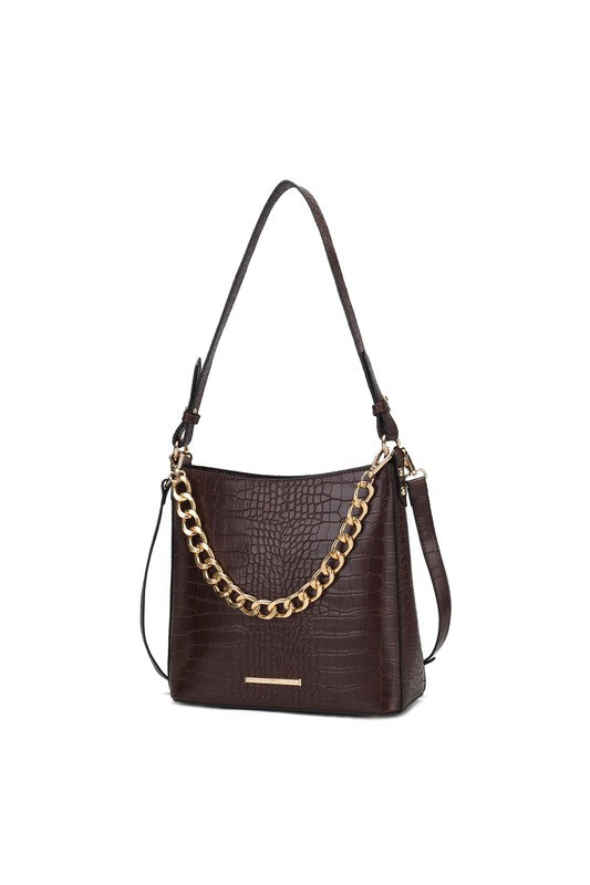 MKF Faux Crocodile-Embossed Shoulder Bag by Mia k STYLE SOURCE