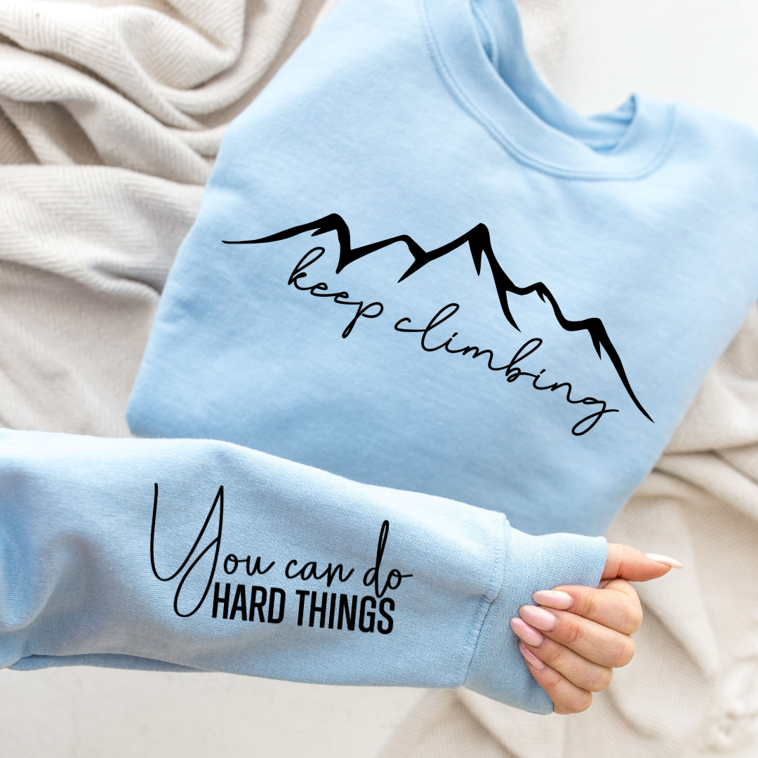 Keep Climbing Graphic Sweatshirt STYLE SOURCE