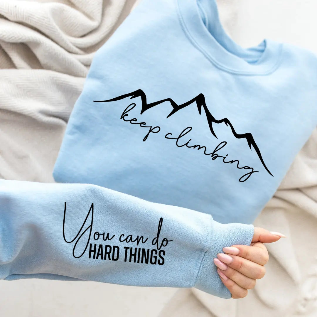 Keep Climbing Graphic Sweatshirt STYLE SOURCE