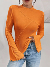 Lettuce Edge Flare Sleeve Top STYLE SOURCE