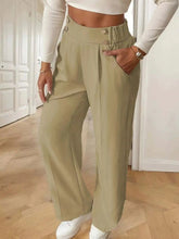 Full Size High-Waisted Wide-Leg Pants Plus Size STYLE SOURCE