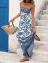 Floral Print Strapless Maxi Dress STYLE SOURCE