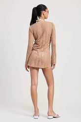 LACE UP COVER UP DRESS STYLE SOURCE
