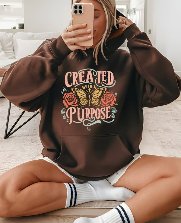 Created with Purpose Graphic Hoodie STYLE SOURCE