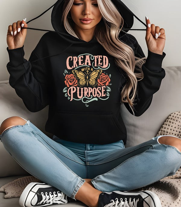 Created with Purpose Graphic Hoodie STYLE SOURCE