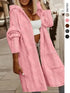 Womens Long Cardigans Cable Knitted Open Front STYLE SOURCE
