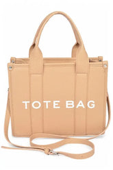 Faux Leather Small Fashion Tote Bag STYLE SOURCE
