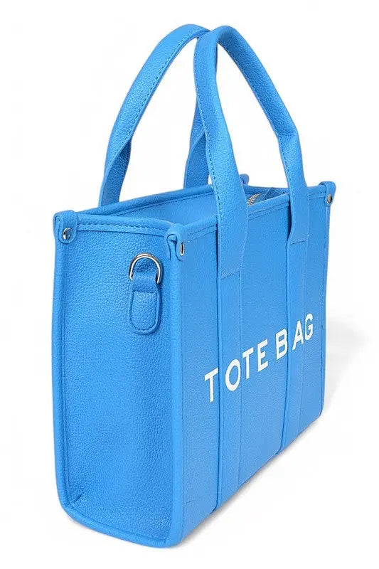 Faux Leather Small Fashion Tote Bag STYLE SOURCE