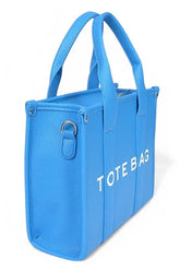 Faux Leather Small Fashion Tote Bag STYLE SOURCE