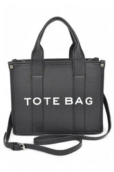 Faux Leather Small Fashion Tote Bag STYLE SOURCE
