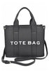 Faux Leather Small Fashion Tote Bag STYLE SOURCE
