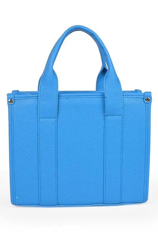 Faux Leather Small Fashion Tote Bag STYLE SOURCE