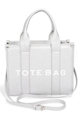 Faux Leather Small Fashion Tote Bag STYLE SOURCE