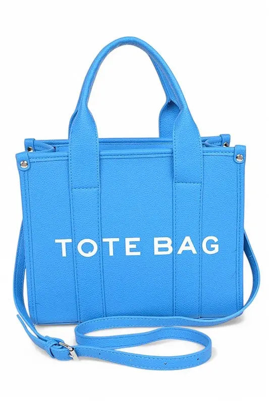 Faux Leather Small Fashion Tote Bag STYLE SOURCE