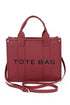 Faux Leather Small Fashion Tote Bag STYLE SOURCE