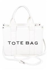 Faux Leather Small Fashion Tote Bag STYLE SOURCE