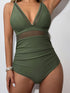 V-Neck One-Piece Swimwear STYLE SOURCE