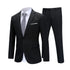 Men's 2 Piece 1-Bt Double Vent Solid Color Suit STYLE SOURCE