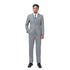 Men's 2 Piece 1-Bt Double Vent Solid Color Suit STYLE SOURCE
