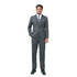Men's 2 Piece 1-Bt Double Vent Solid Color Suit STYLE SOURCE
