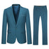 Men's 2 Piece 1-Bt Double Vent Solid Color Suit STYLE SOURCE