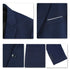 Men's 2 Piece 1-Bt Double Vent Solid Color Suit STYLE SOURCE