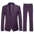 Men's 2 Piece 1-Bt Double Vent Solid Color Suit STYLE SOURCE