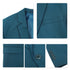Men's 2 Piece 1-Bt Double Vent Solid Color Suit STYLE SOURCE