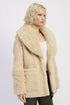 FUR TRIMMED FLEECE JACKET WITH POCKETS STYLE SOURCE
