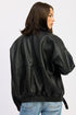 SHEARLING COLLAR VEGAN LEATHER JACKET STYLE SOURCE