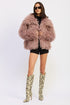 SHAGGY FAUR FUR COAT WITH COLLAR STYLE SOURCE
