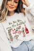 Pass the Bubbly Christmas Graphic Sweatshirt for Women STYLE SOURCE