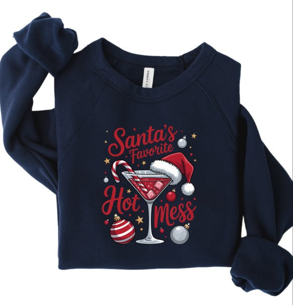 Santa's Favorite Mess Premium Graphic Sweatshirt STYLE SOURCE