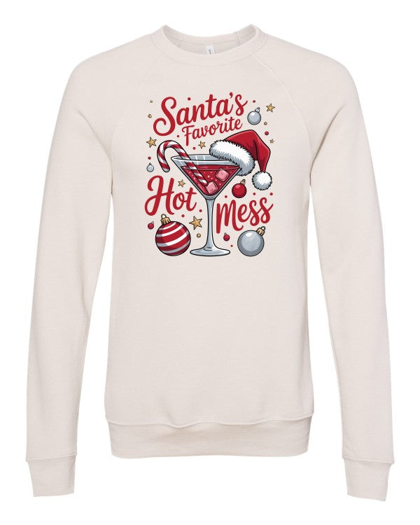 Santa's Favorite Mess Premium Graphic Sweatshirt STYLE SOURCE