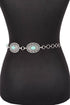 Faux Stone Western Concho Chain Belt STYLE SOURCE