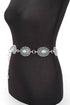 Faux Stone Western Concho Chain Belt STYLE SOURCE