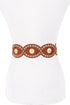 Oval Boho Western Sueded Disk Belt STYLE SOURCE