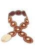 Oval Boho Western Sueded Disk Belt STYLE SOURCE