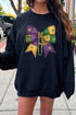 Mardi Gras Bow Block Graphic Sweatshirt STYLE SOURCE