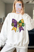 Mardi Gras Bow Block Graphic Sweatshirt STYLE SOURCE