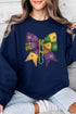 Mardi Gras Bow Block Graphic Sweatshirt STYLE SOURCE
