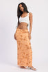 LOW WAIST BEADED MAXI SKIRT WITH SLIT STYLE SOURCE