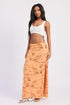 LOW WAIST BEADED MAXI SKIRT WITH SLIT STYLE SOURCE