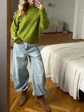 Mock Neck Dropped Shoulder Sweater STYLE SOURCE