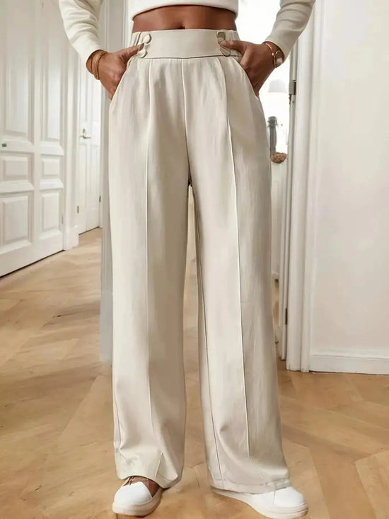 Full Size High-Waisted Wide-Leg Pants Plus Size STYLE SOURCE