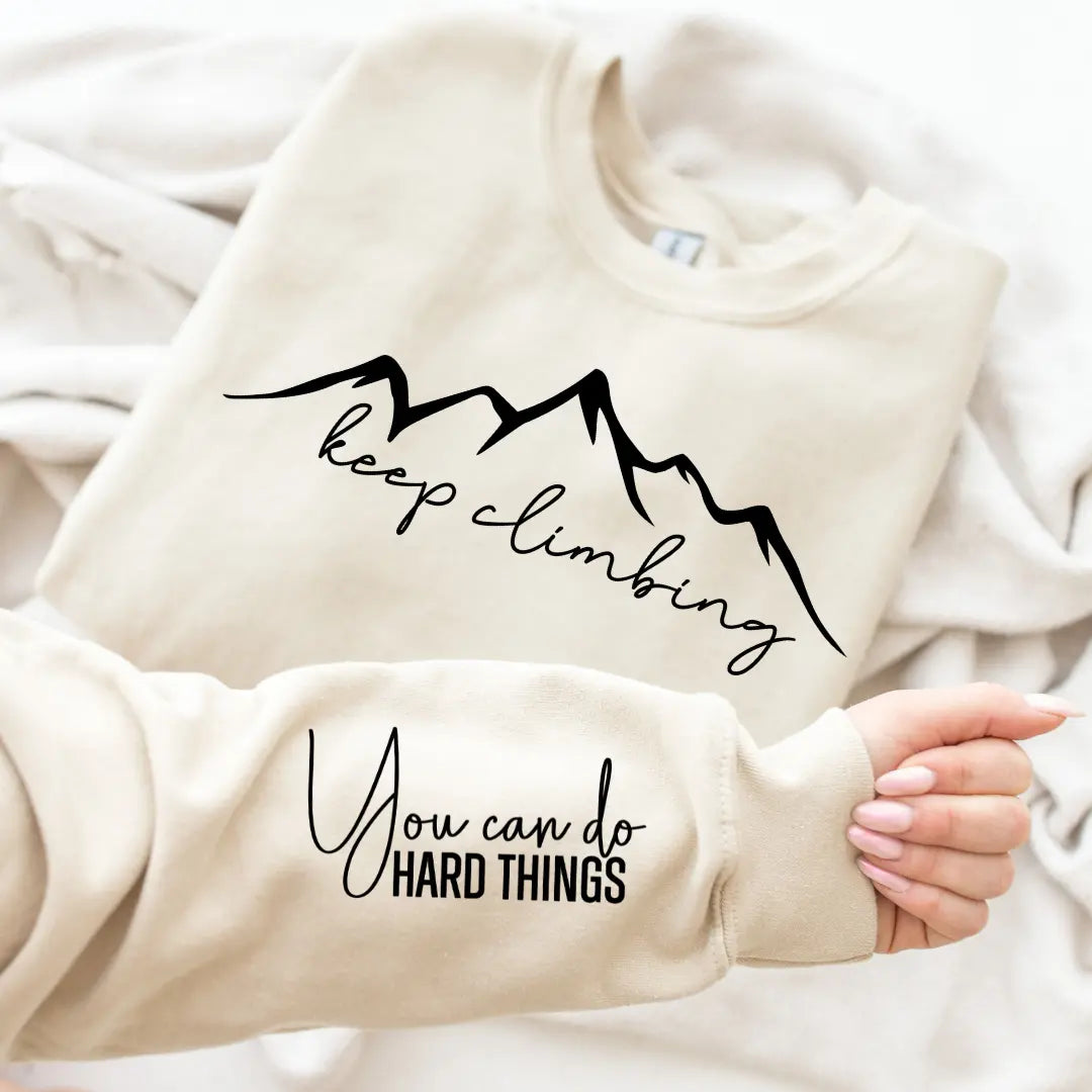 Keep Climbing Graphic Sweatshirt STYLE SOURCE