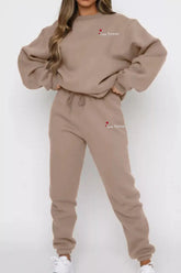 Round Neck Sweatshirt and Joggers Set STYLE SOURCE